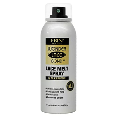 EBIN New York Wonder Lace Bond Lace Melt Spray - Silk Protein, 2.7 oz - ANNS BEAUTY SUPPLY